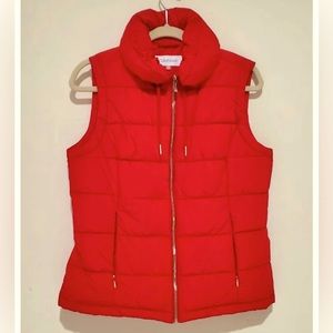 Calvin Klein Red Puffer Vest